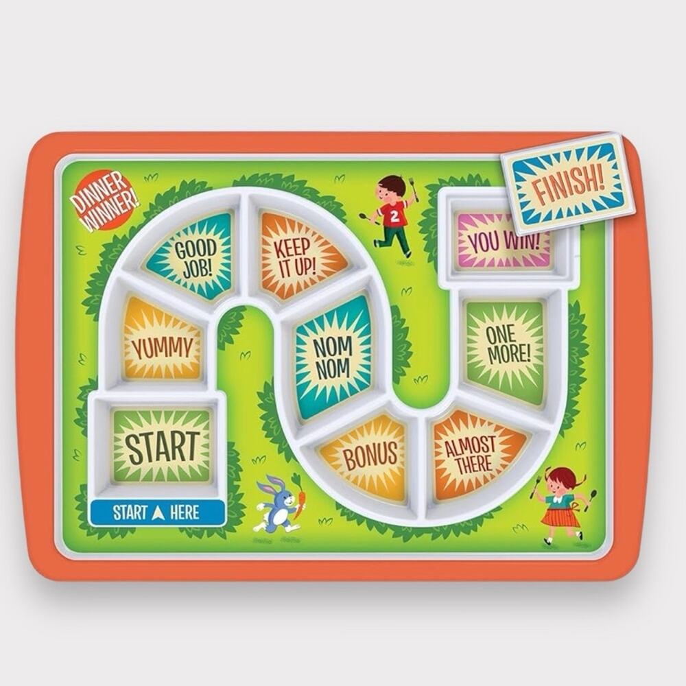 Fred Dinner Winner Kids Plate Game Board Plate